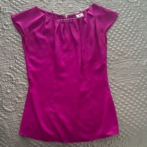 Elegant Fuchsia Cap Sleeve Top